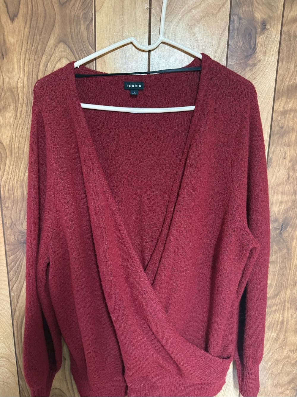 Torrid size 2 Maroon sweater
